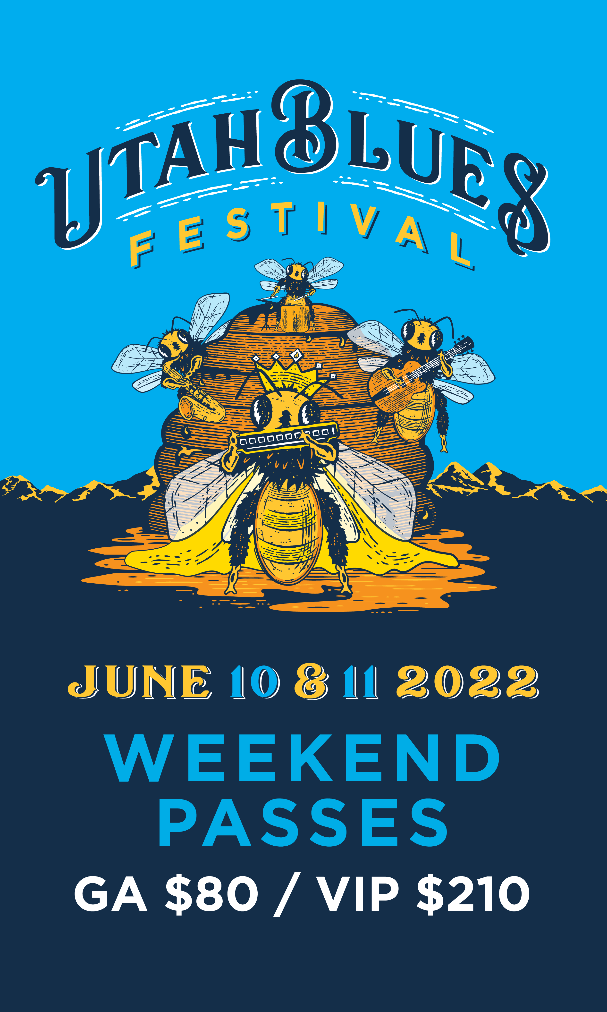 Utah Blues Festival 2022 Friday June 10 & Saturday June 11, 2022